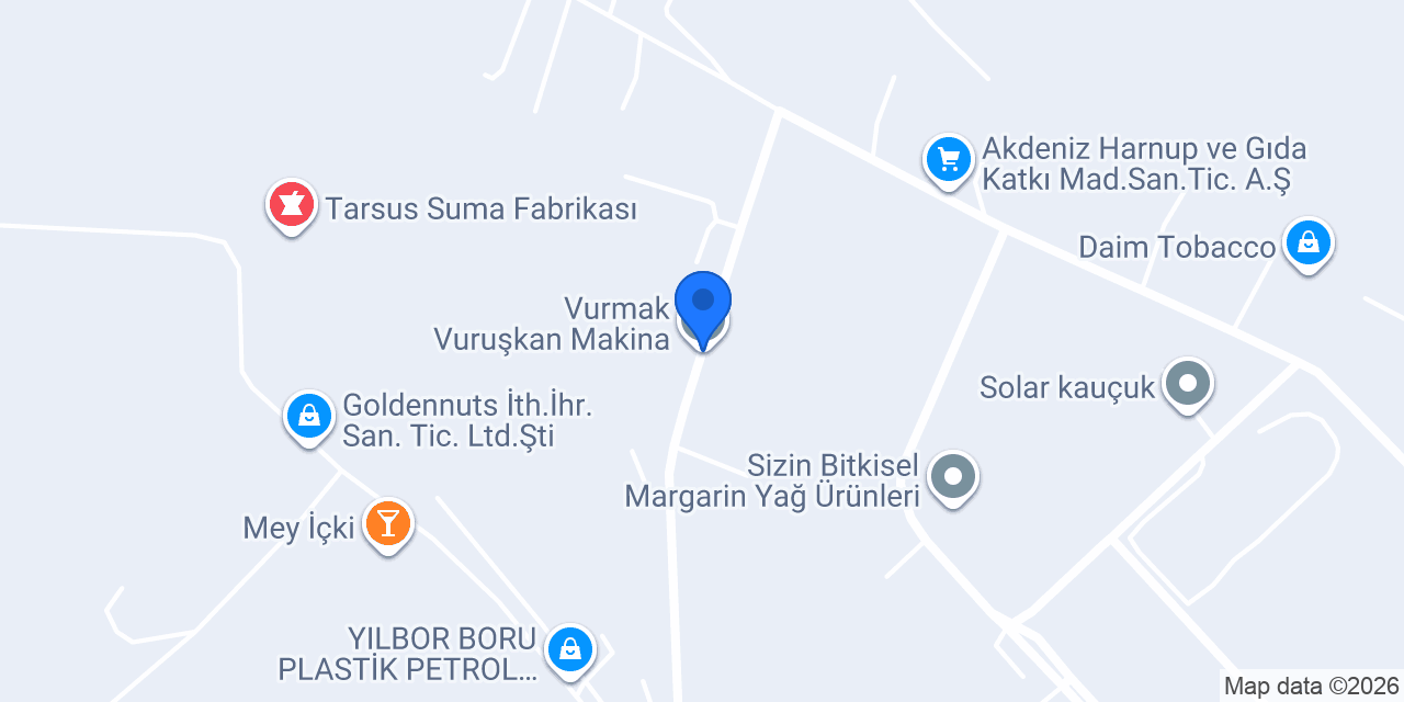 Vurmak Vuruşkan Makina konumu