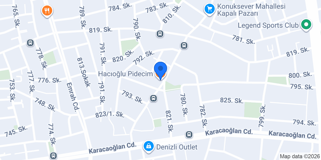 Hacıoğlu Pidecim konumu