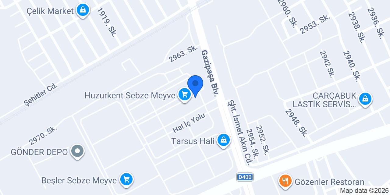 MURAT ÖZARPACI Sebze Meyve NO 100 konumu