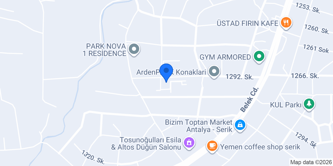 Belek piyano kursu konumu