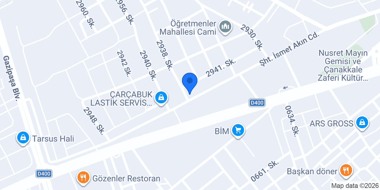 Mesut Oto Aksesuar konumu