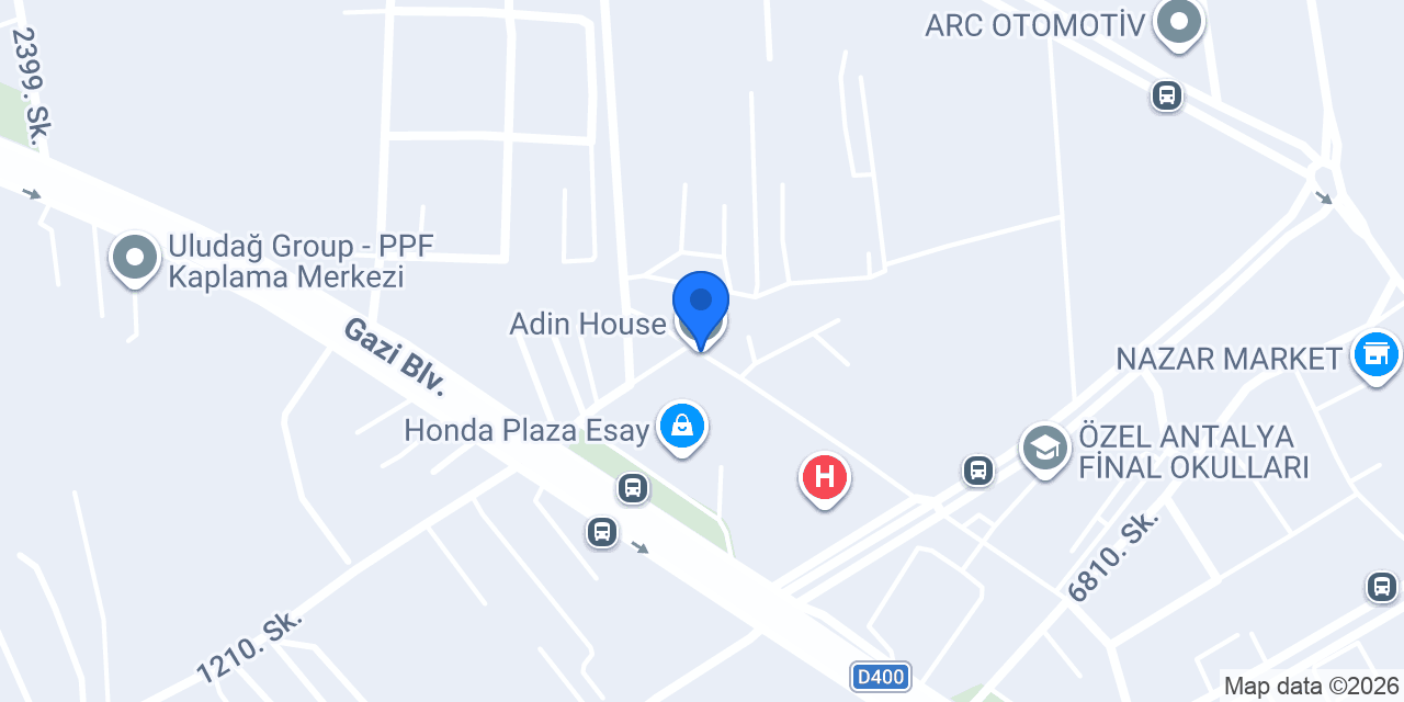 Adin House konumu