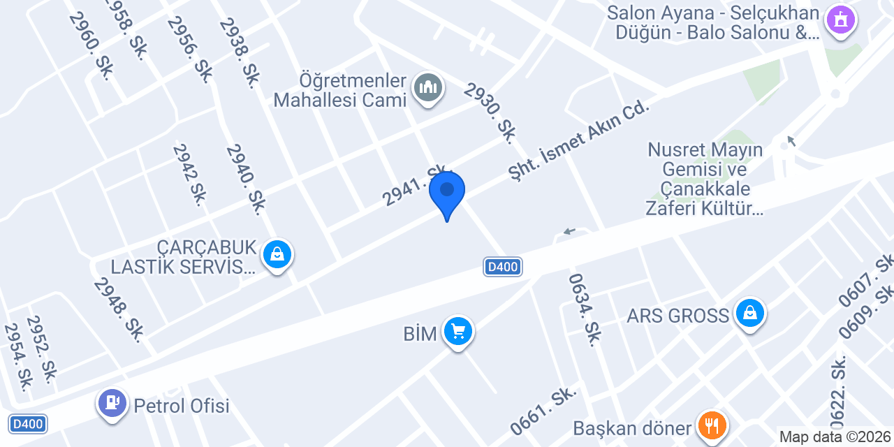 Çamlık Restoran konumu