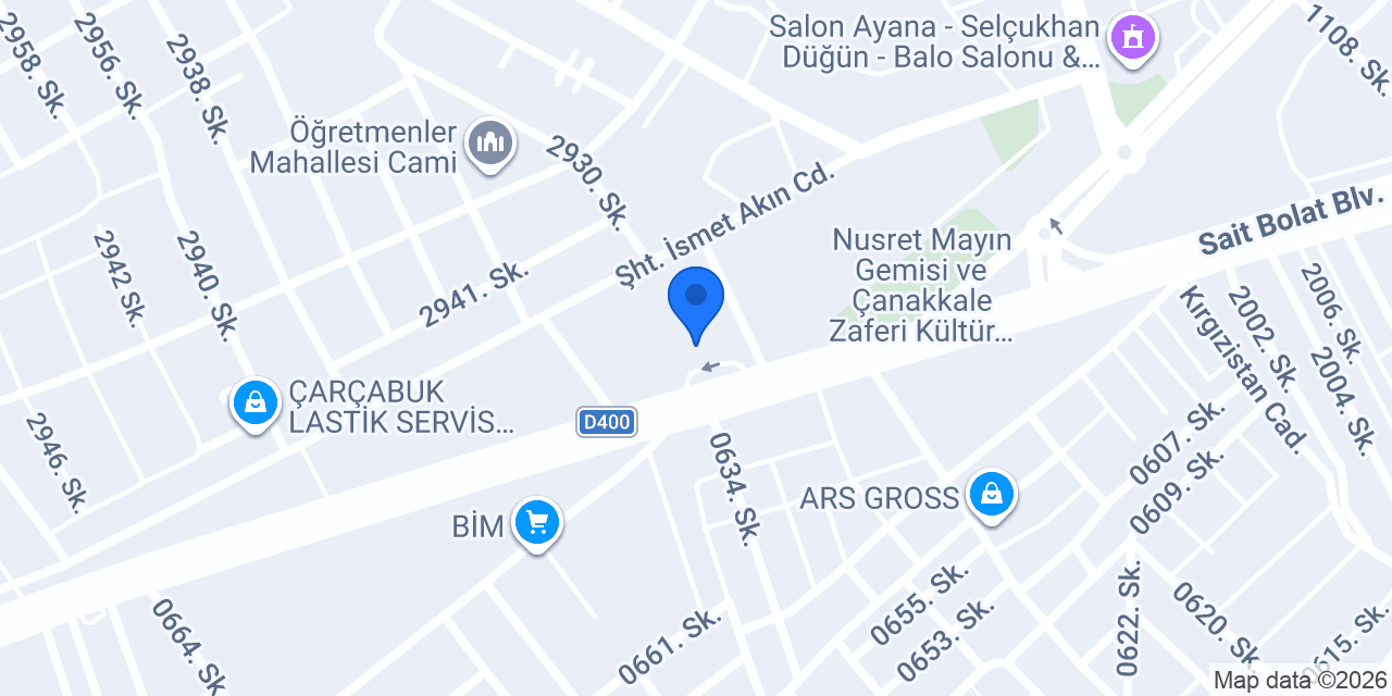 Hıdıroğlu Petrol - Shell konumu