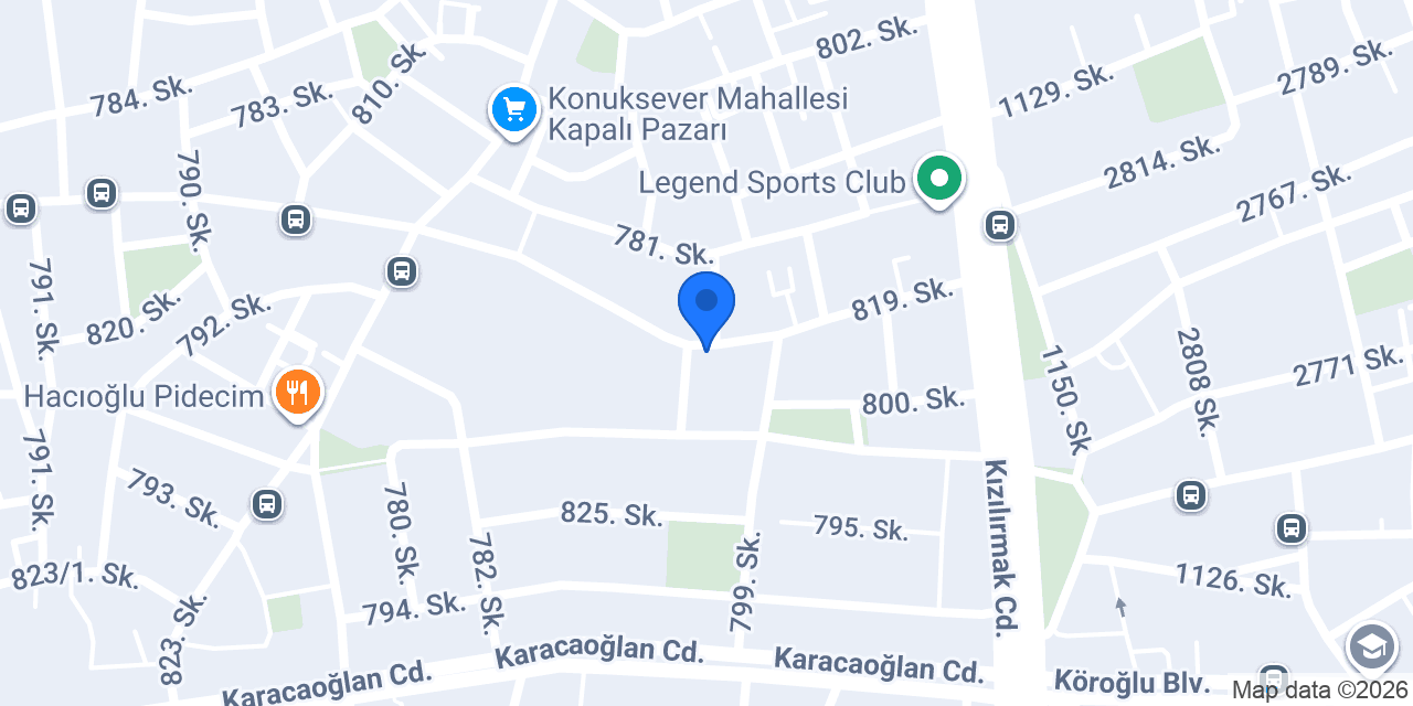 Fırat Market konumu