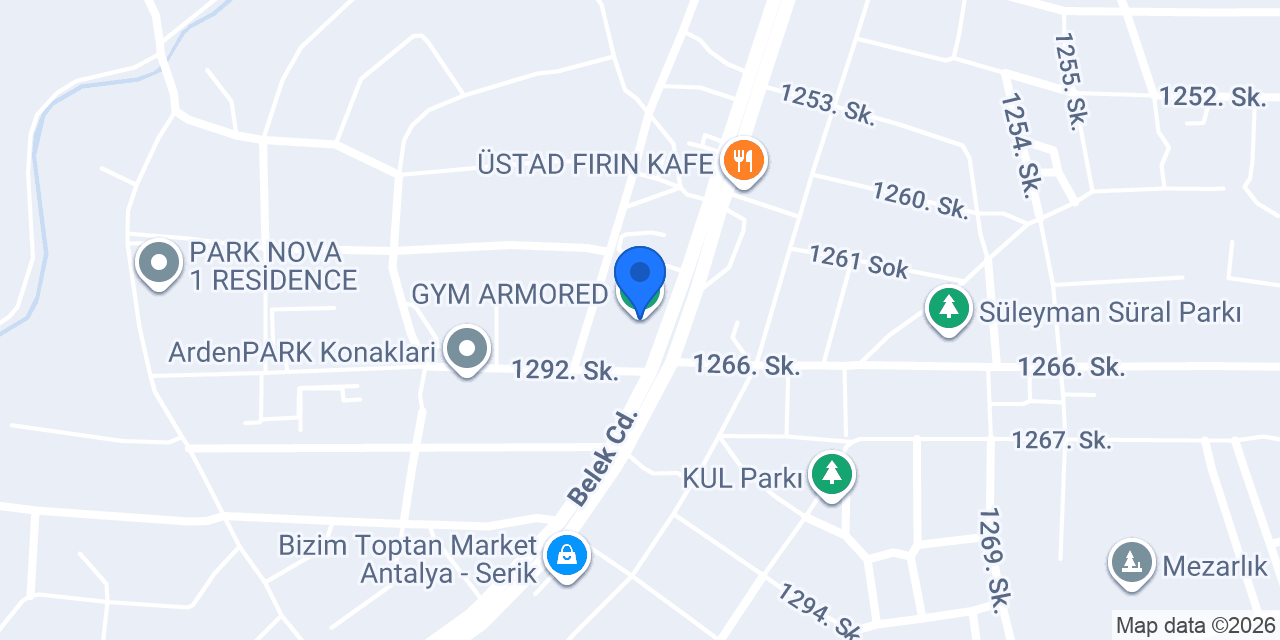 GYM ARMORED konumu