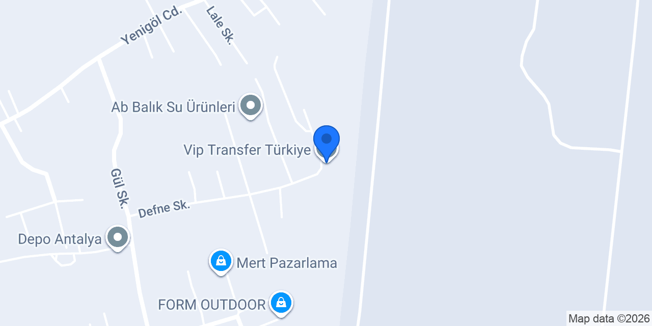 Vip Transfer Türkiye konumu