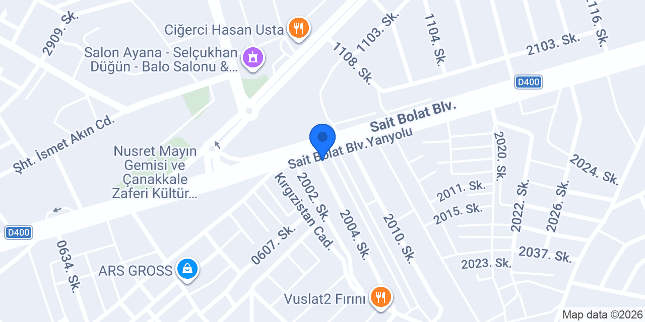 Tantunici BAYRAM USTA konumu