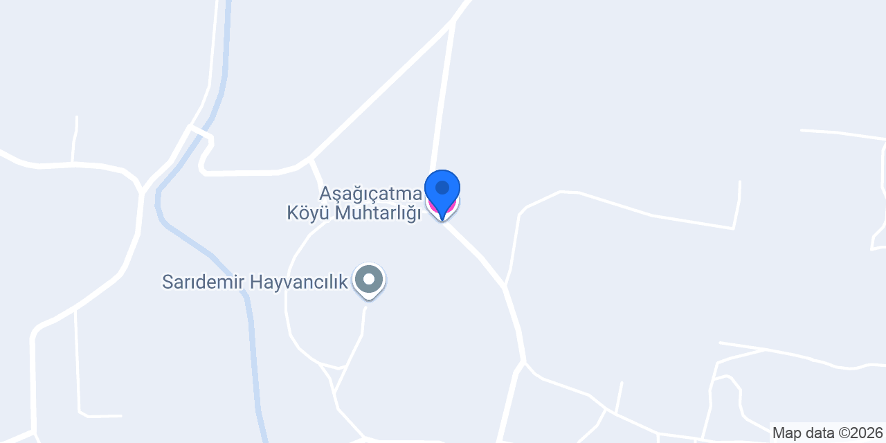 Aşağıçatma Köyü Muhtarlığı konumu