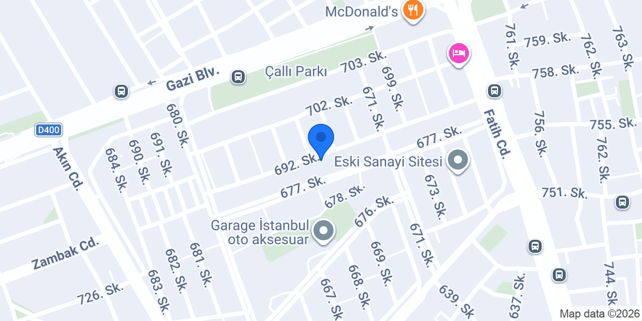 Ekmel Mobilya konumu