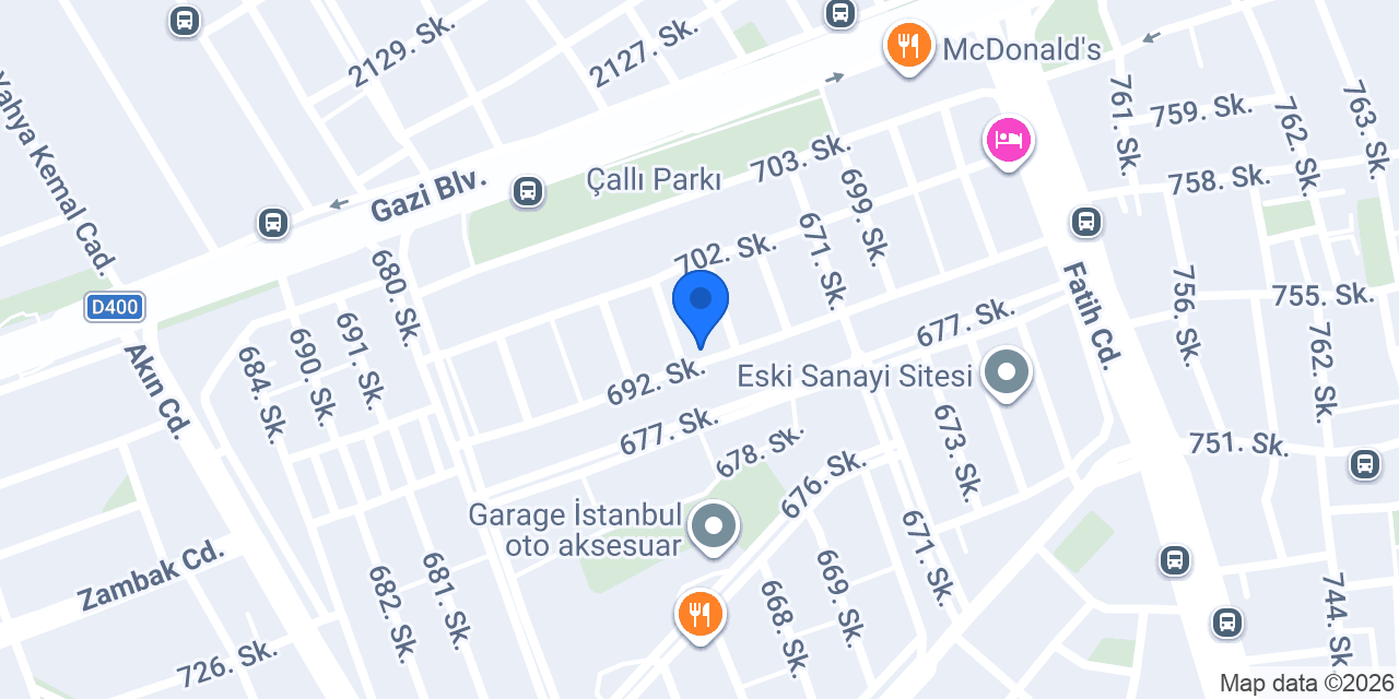 Yalçın Mobilya Aksesuar konumu