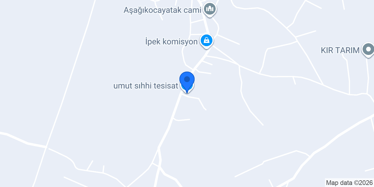 umut sıhhi tesisat konumu