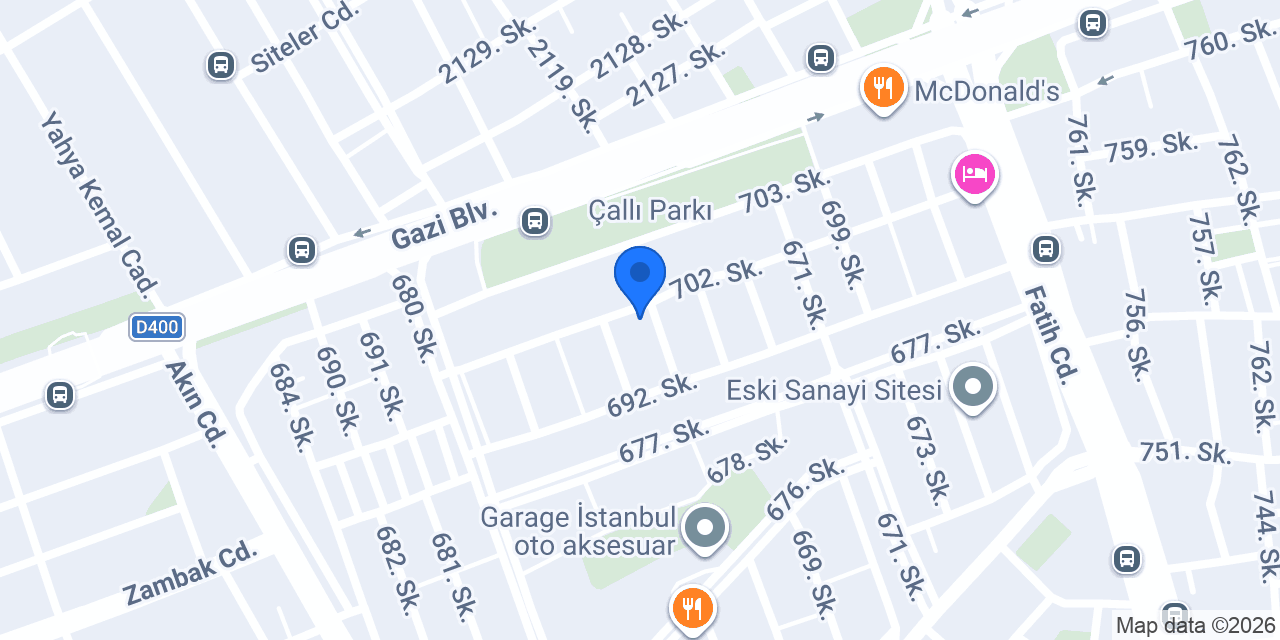 Uğra Mobilya Ltd. Şti. konumu