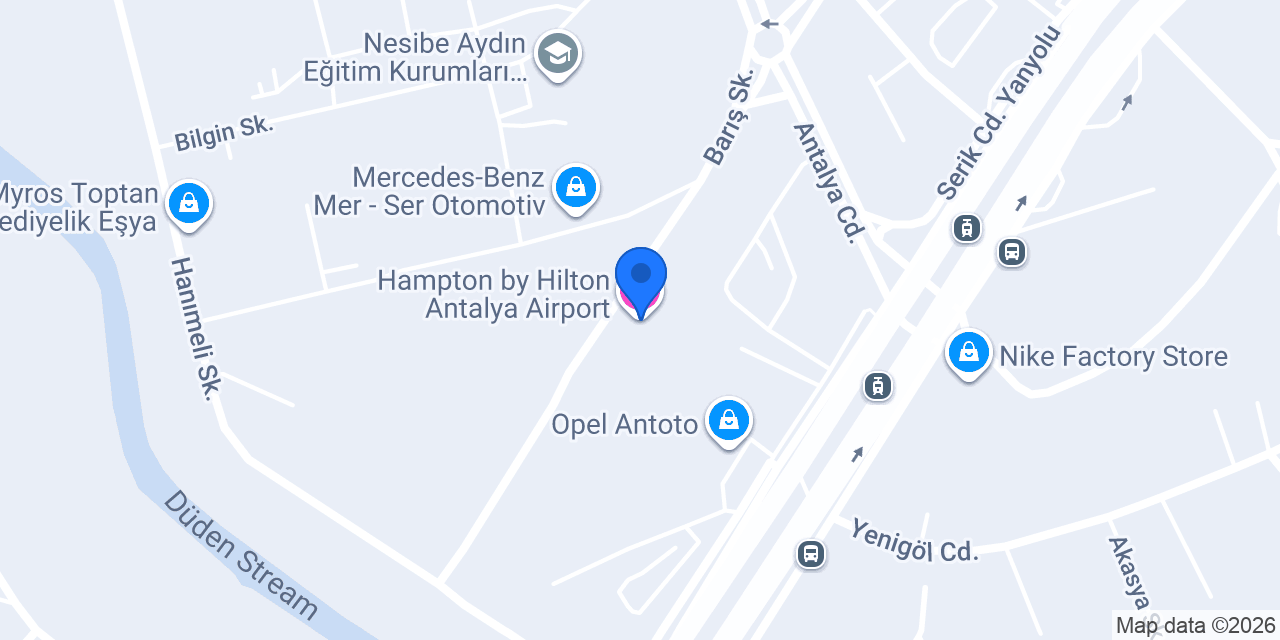 Hampton by Hilton Antalya Airport konumu