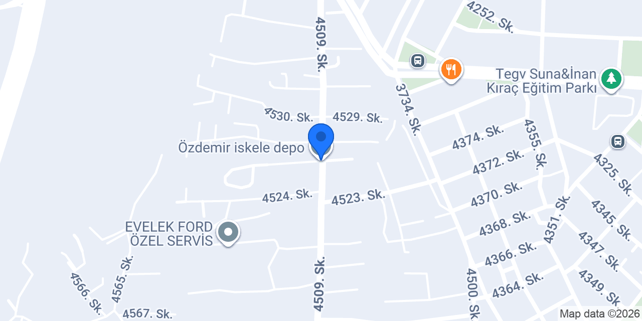Özdemir iskele depo konumu