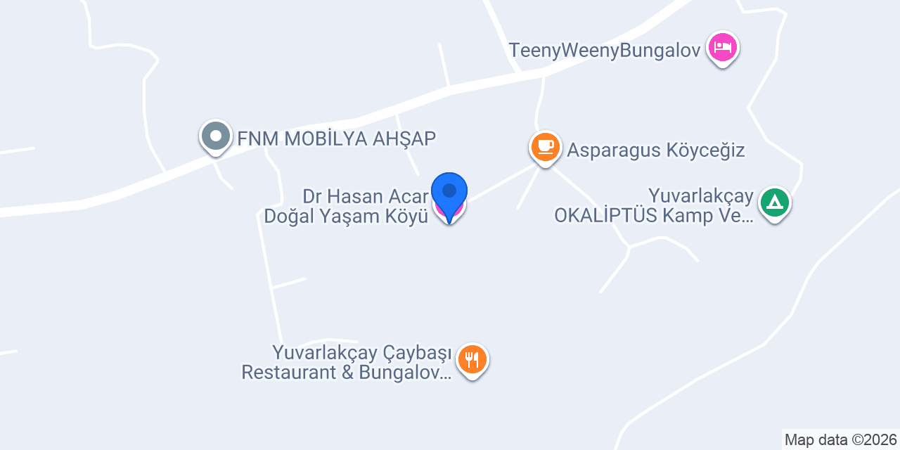 Dr Hasan Acar Doğal Yaşam Köyü konumu