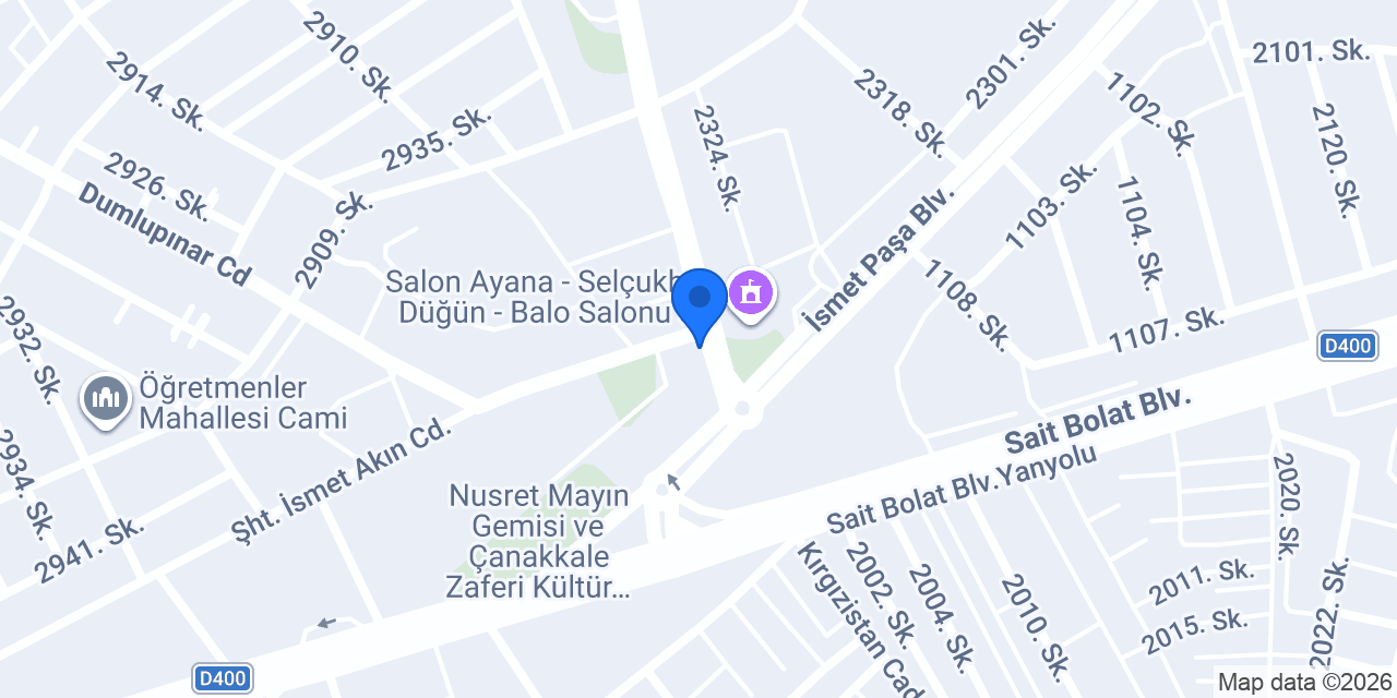 Aylin Ece Akınses Makeup Studio konumu