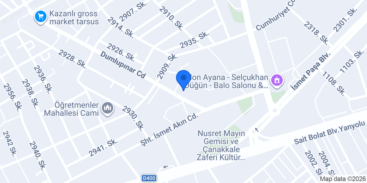 Özel AYDENT TARSUS konumu