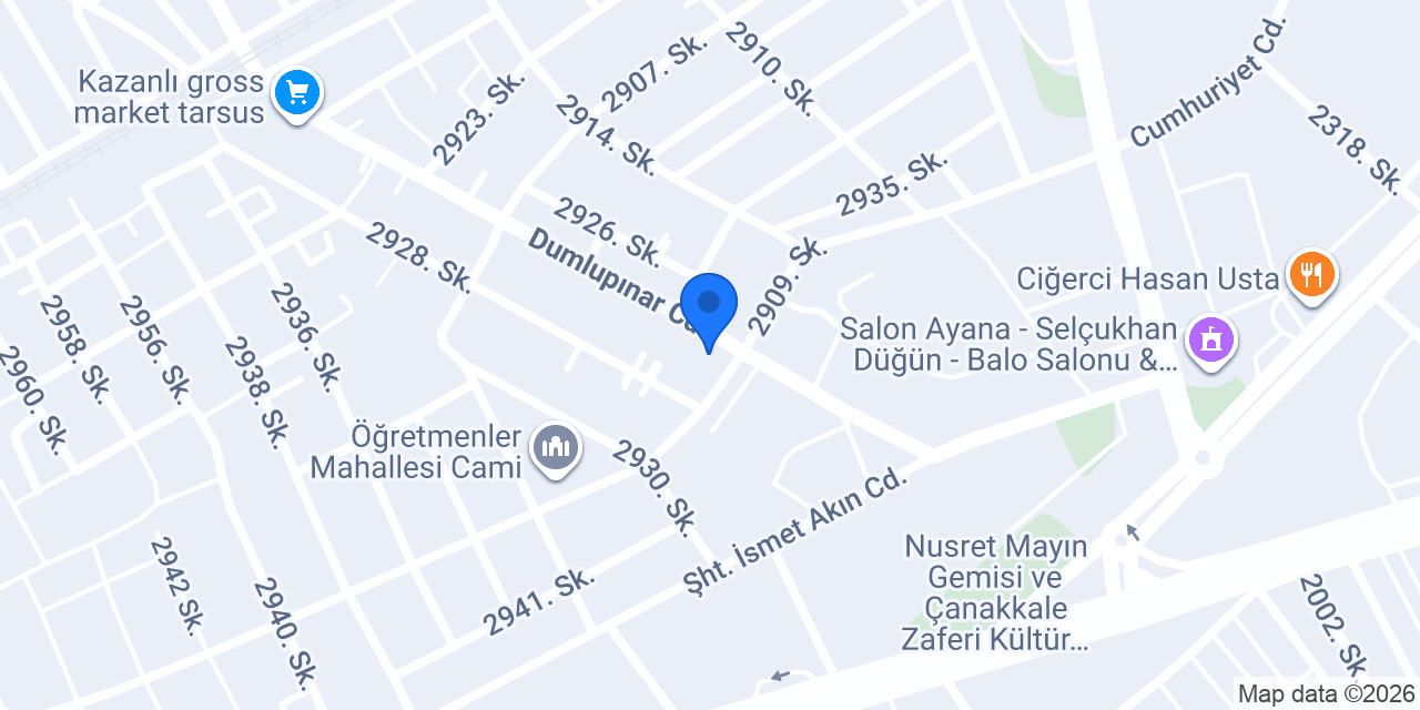 KEBAPÇI ERHAN TARSUS konumu