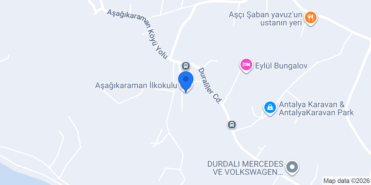 Aşağıkaraman İlkokulu konumu