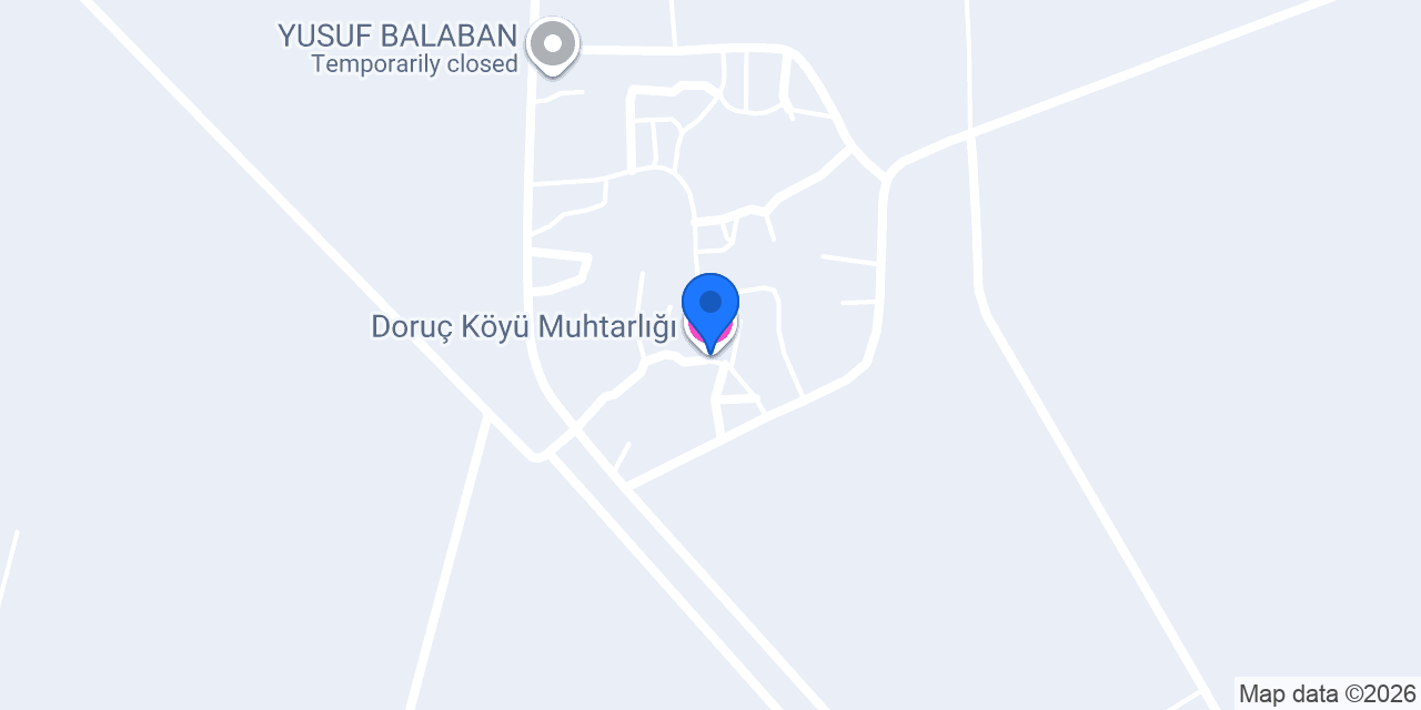 Doruç Köyü Muhtarlığı konumu