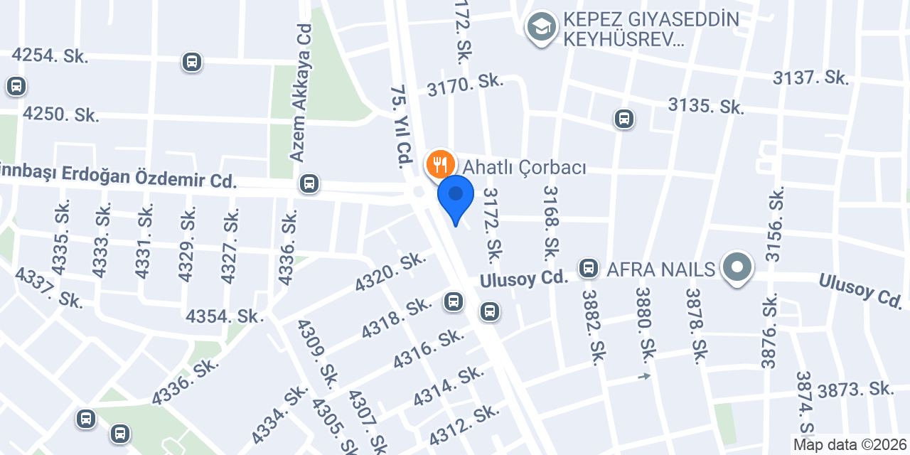 Ahmet Oto Lastik konumu