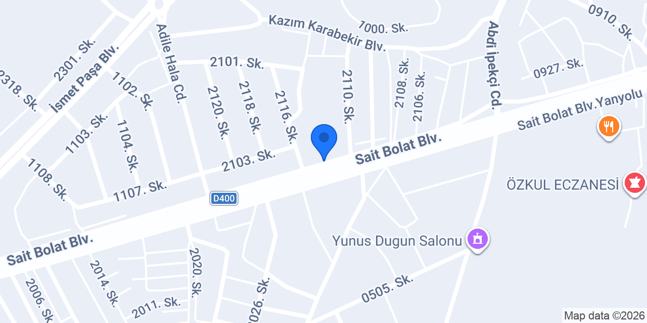 مركز سورين في ترسوس konumu