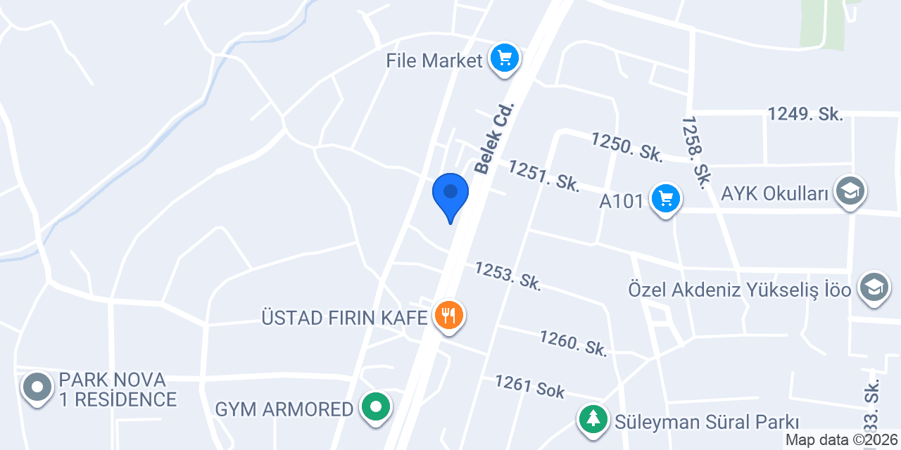 Oto Yıkama konumu