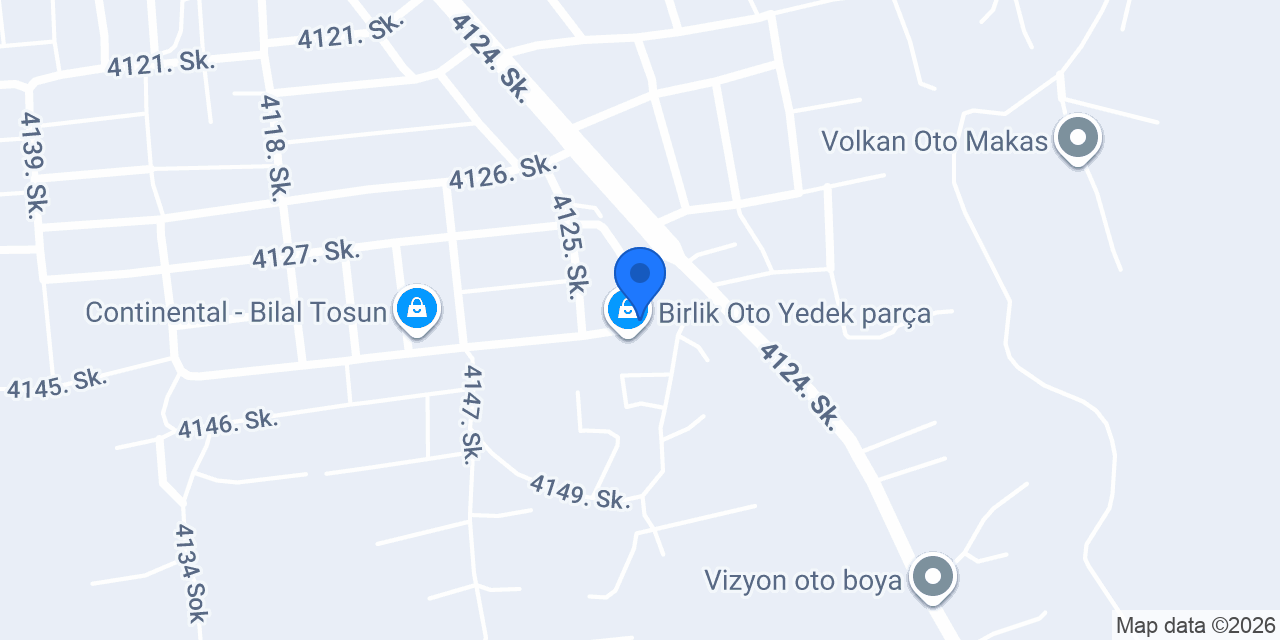 Şahin Grup Özel Ford Servisi konumu