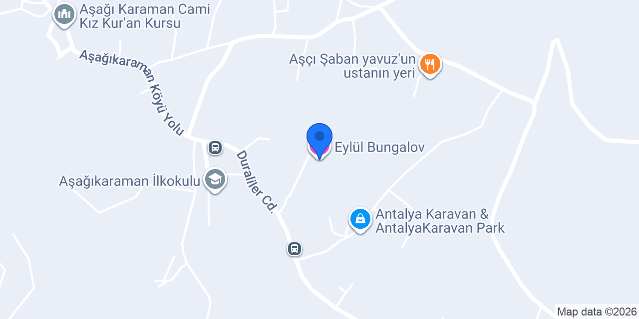 Eylül Bungalov konumu