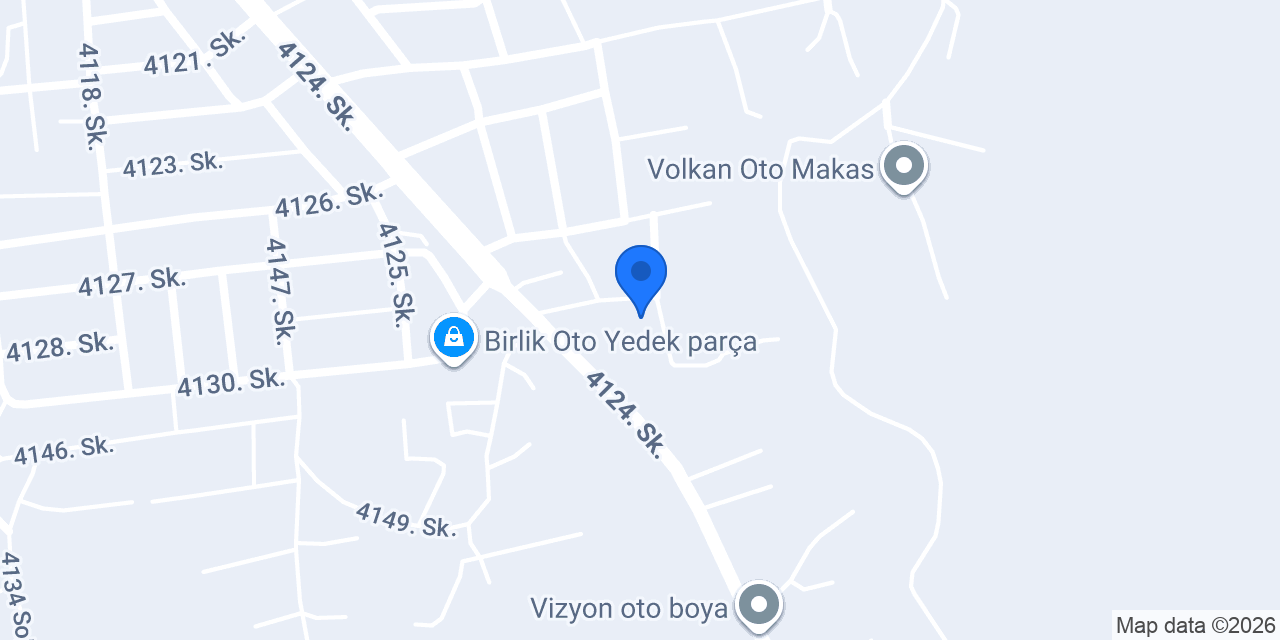 Emkar Oto Servis Yedek Parça konumu