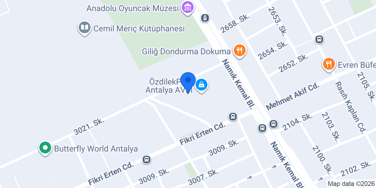 Mert Optik Özdilek Park Şube konumu