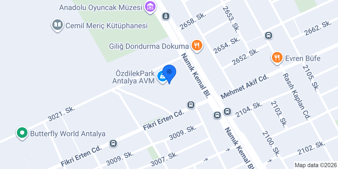 KURUTEMİZLEME ÜTÜ ÖZDİLEK AVM İÇİNDE ANTALYA konumu