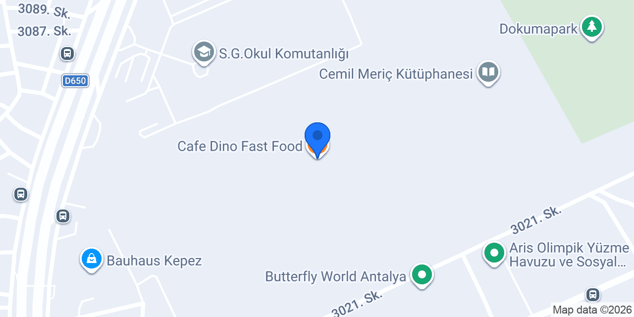 Cafe Dino Fast Food konumu