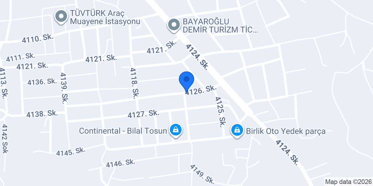Mutlu Akü Serik Bayii konumu