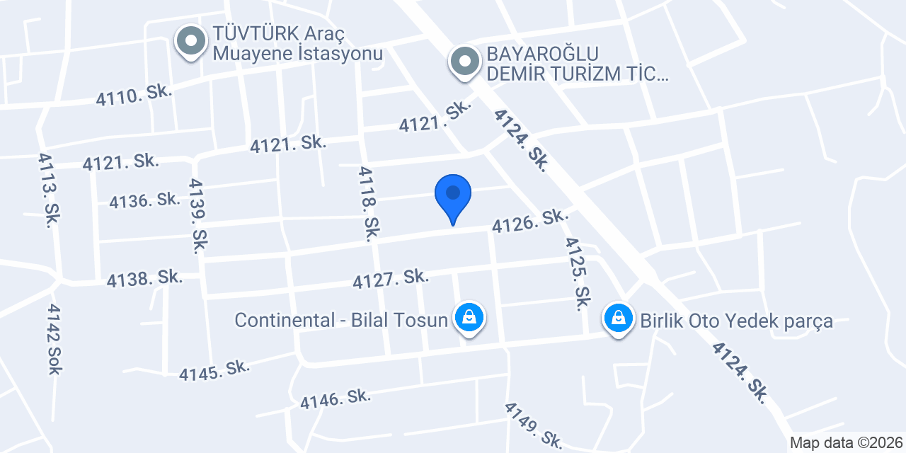 07 Çevik Oto konumu