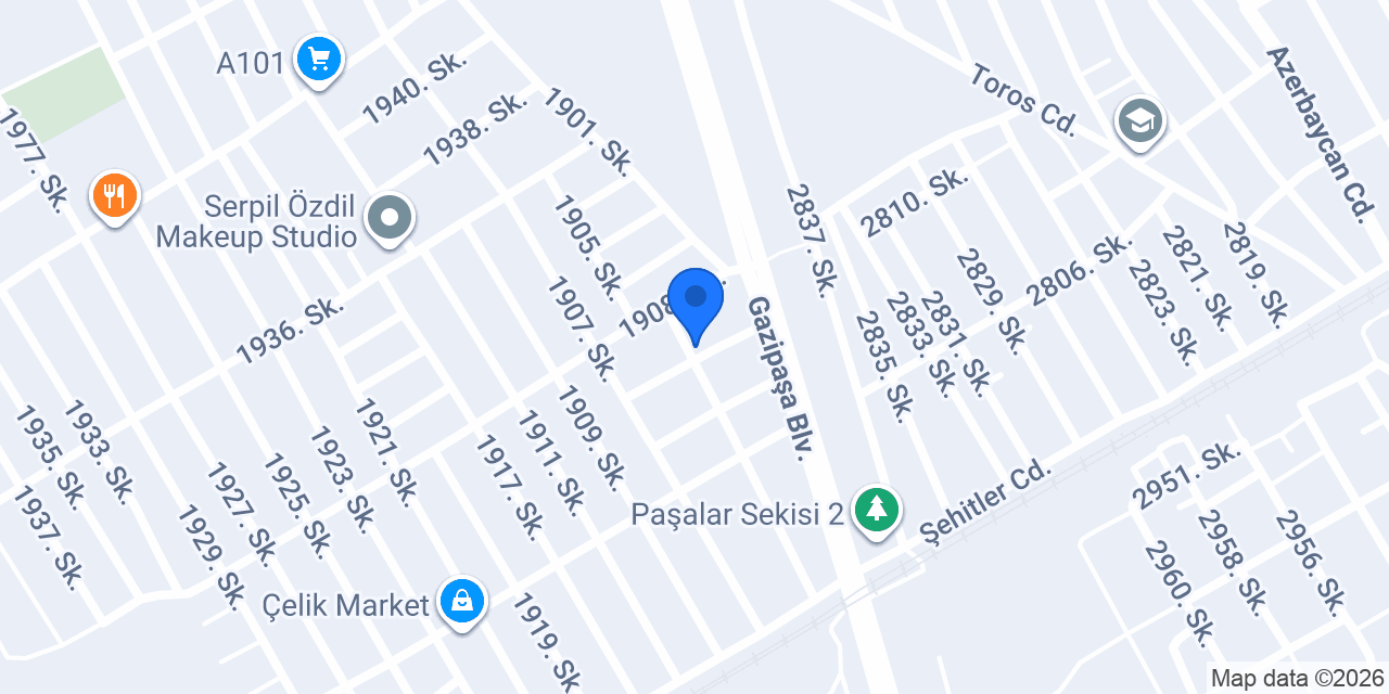 Tarsus perde yıkama (ALEDA PERDE ) konumu