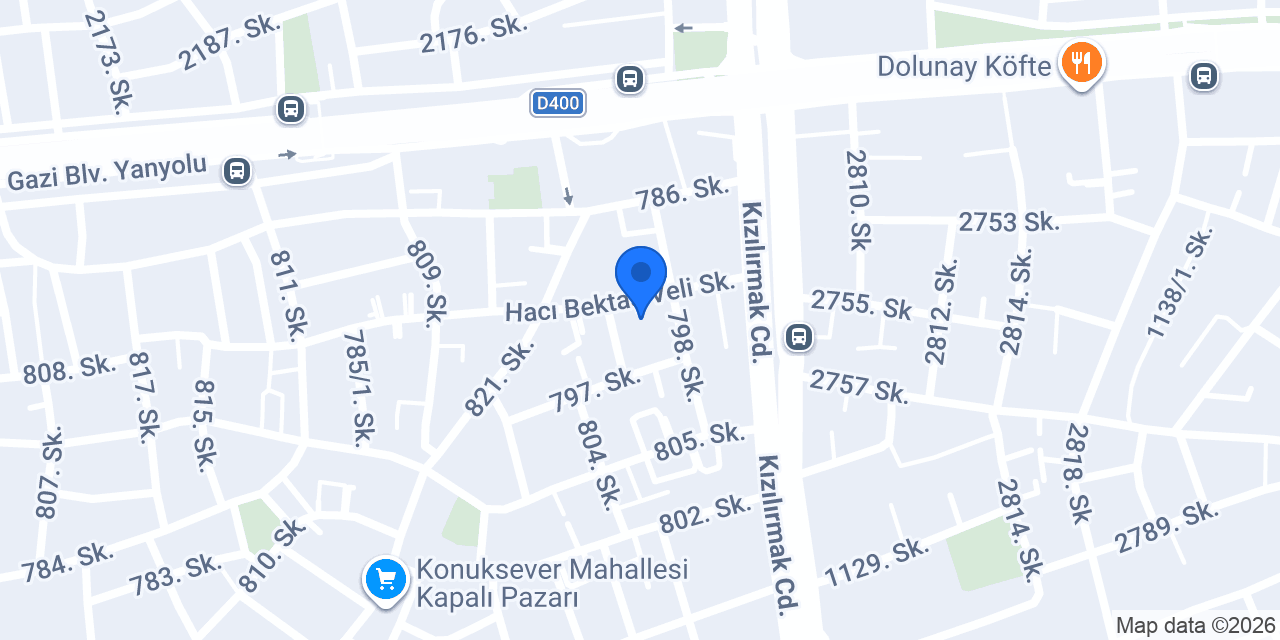 Tahtakale Spot Konuksever Şubesi konumu