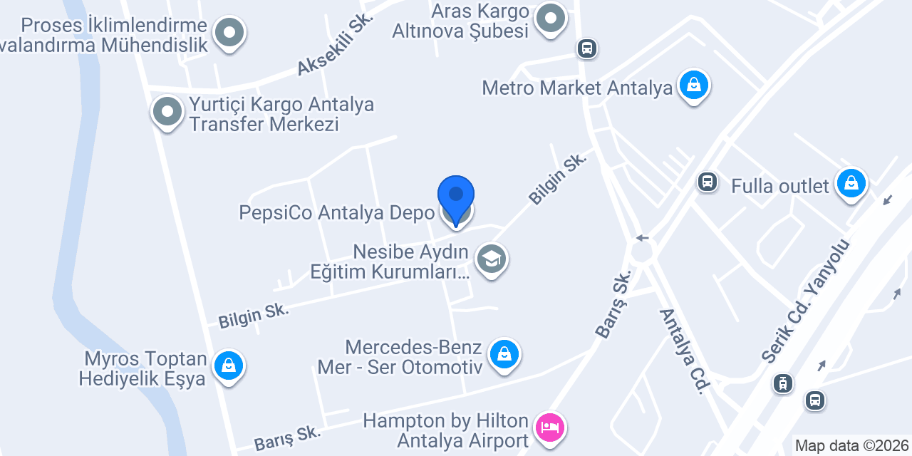PepsiCo Antalya Depo konumu