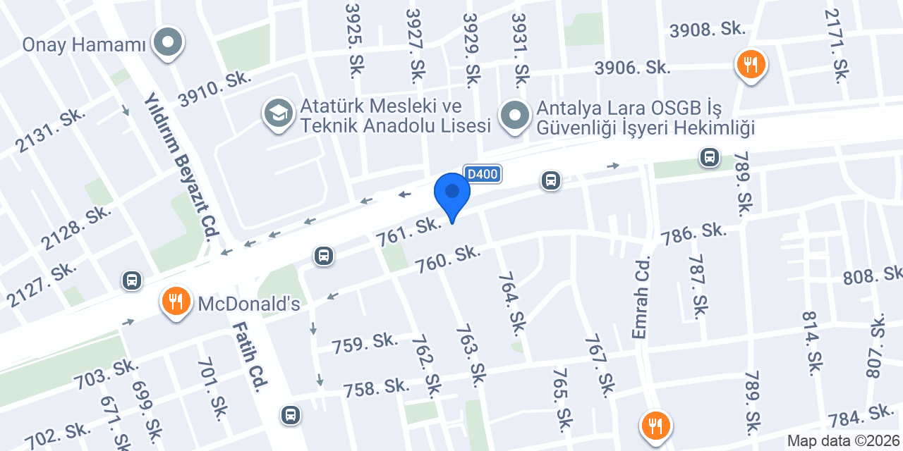 Çınar Otomotiv konumu