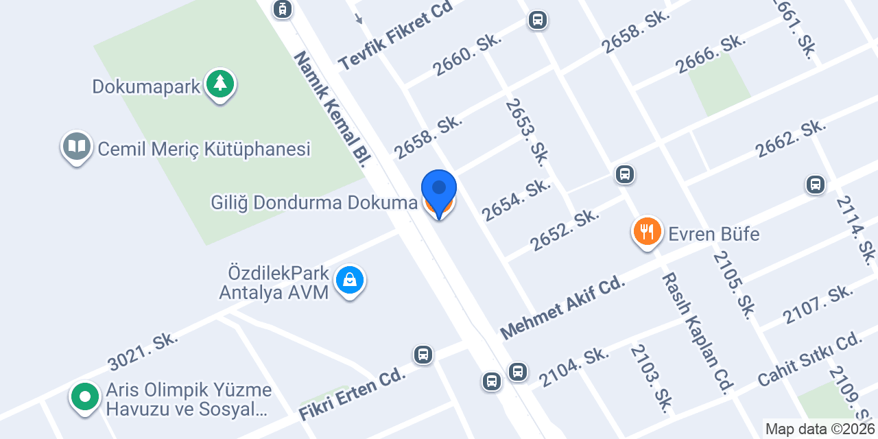 Giliğ Dondurma Dokuma konumu