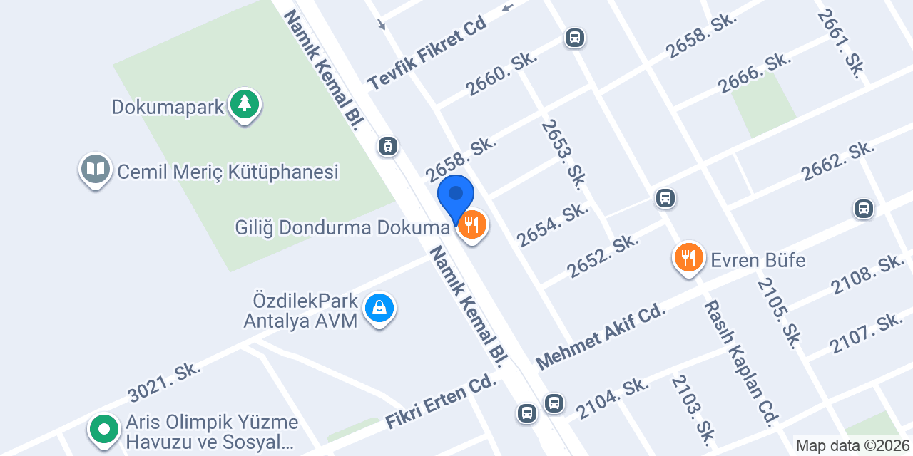 Çilek Waffle Dondurma konumu