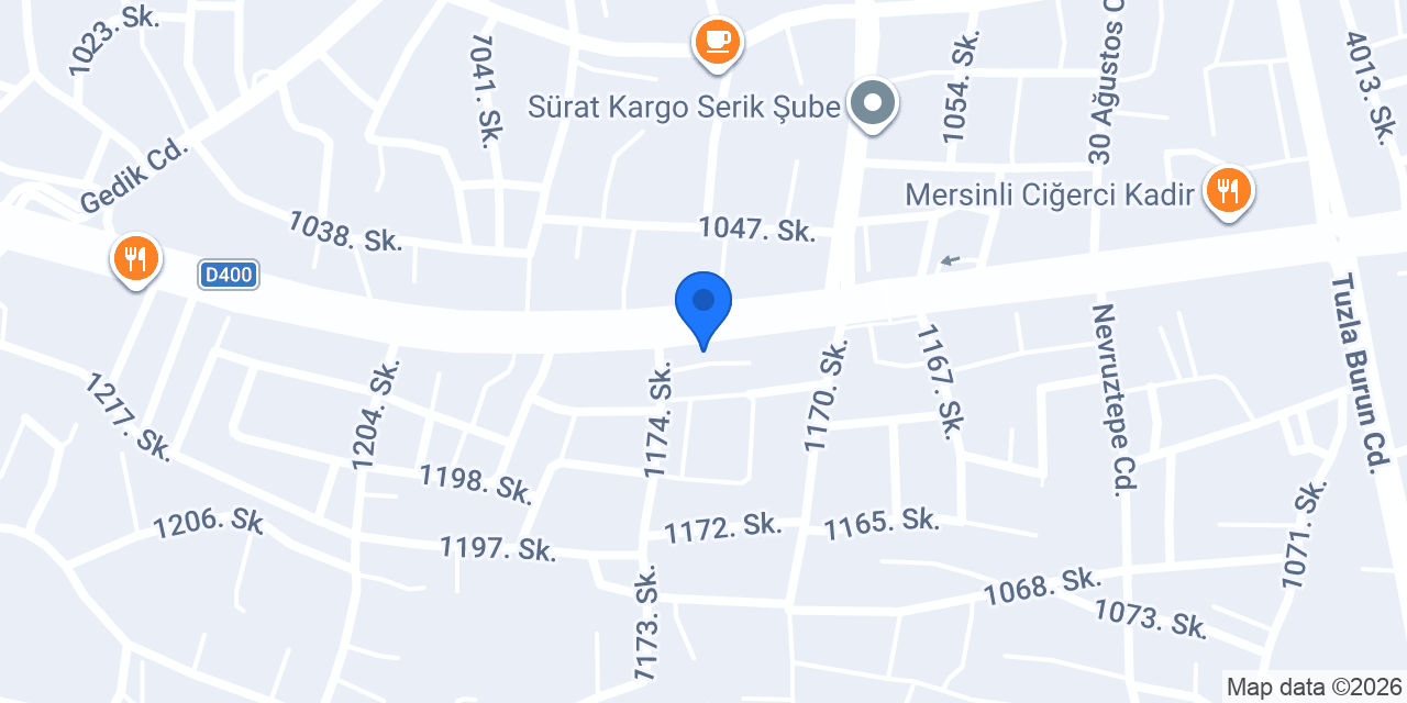 Cadde Motors konumu