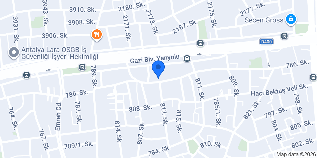 Özden Tekstil Bayan Terzi konumu