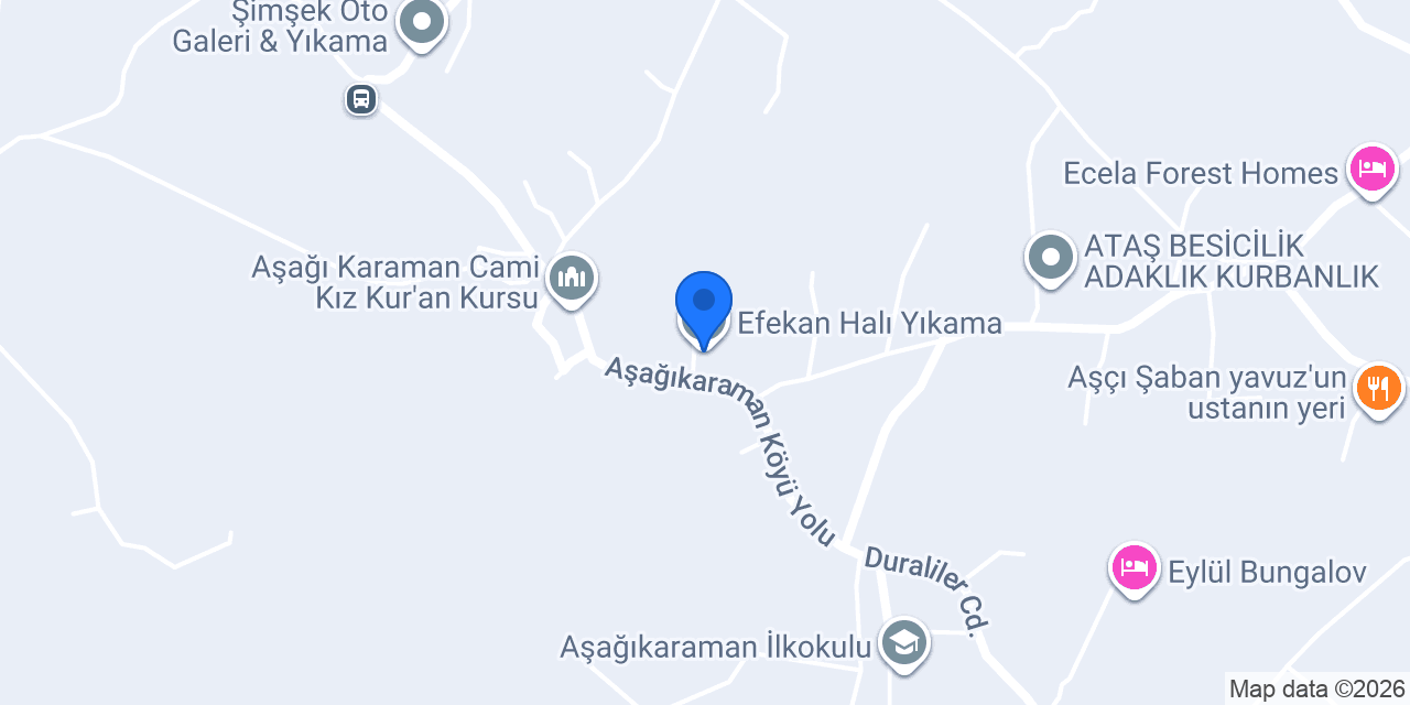 Efekan Halı Yıkama konumu