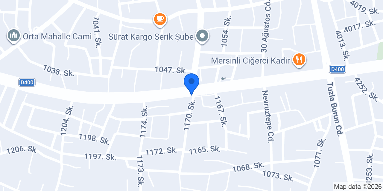 Özdemir Market konumu