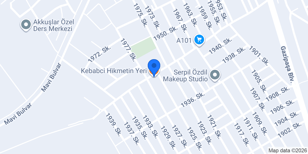 Kebabci Hìkmetin Yeri konumu