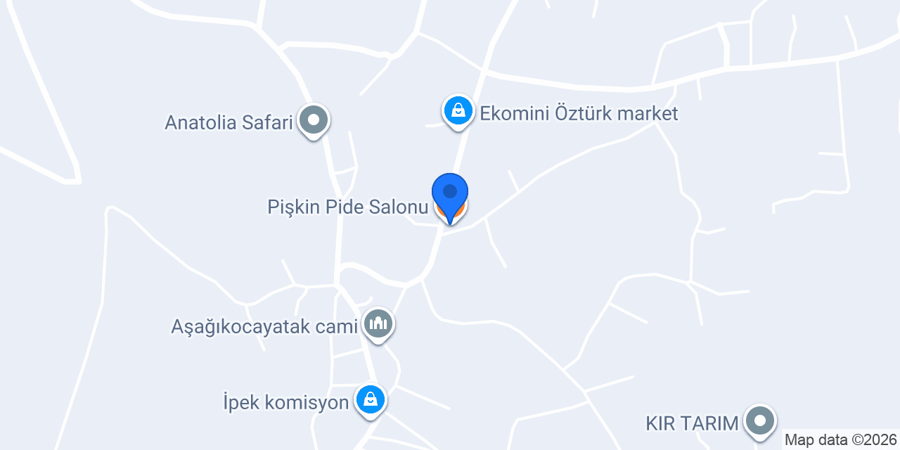 Pişkin Pide Salonu konumu