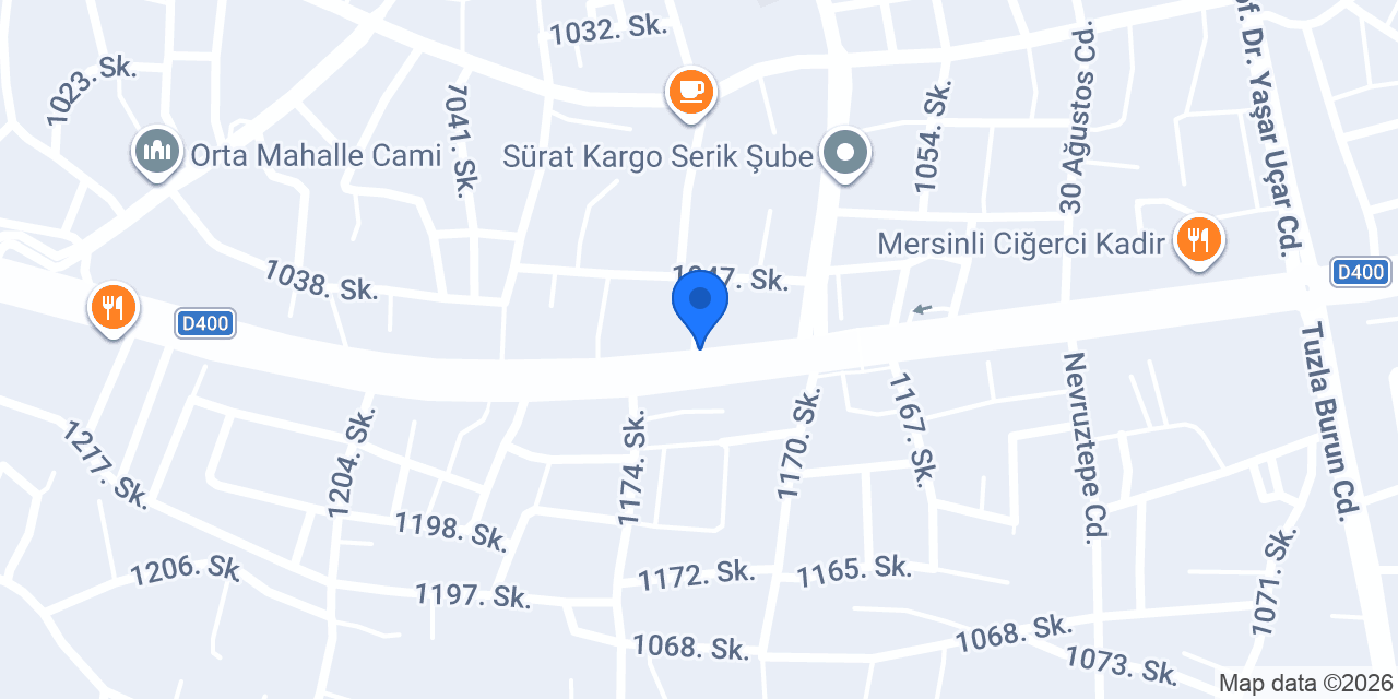 Çakır Otomotiv konumu