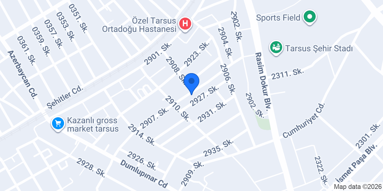 Tarsus Envoyfire Yangın Söndürme Ekipmanları konumu